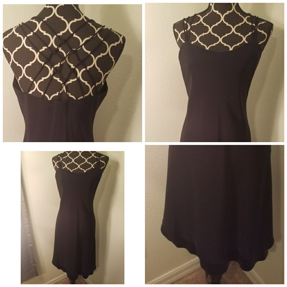 Jones New York Evening Midi-Dress.  Size 10 Black